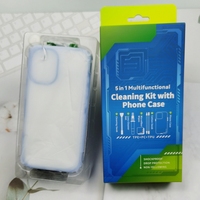 Kit pembersih layar multifungsi termasuk tisu mikrofiber dan casing pelindung untuk ponsel Laptop & Komputer