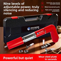 Superleises Industrielles Edelstahl-Nagelpistolen-Set Manuelle Betonverwendung 100 Nägel Kapazität 27-42mm Nagellänge Inklusive Sicherheitszubehör