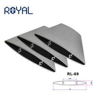 ใบมีดบานเกล็ด รั้วไม้ระแนงบานเกล็ด ท่ออัดขึ้นรูปอลูมิเนียมรูปไข่สําหรับม่านบังแดดหรือประตู - Product Image 2