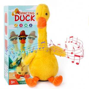 Nouvelle Poupée Éducative Interactive Style Mexicain, Canard Électrique Dansant Jaune en Peluche - Product Image 2