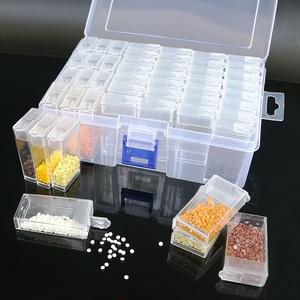 Boîte de rangement DIY pour peinture diamant, boîte de rangement généreuse pour bouteilles, petite boîte carrée en acrylique pour perles de riz, pour le rangement artistique - Product Image 5
