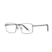 Gafas Unisex de Titanio con Montura Completa Rectangular, Anti Luz Azul, Recicladas para Uso Diario, Protección para Pantalla de Ordenador