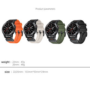 Bracelet de montre en silicone caoutchouc neuf de 22 mm et 26 mm pour Garmin <span class=keywords><strong>Fenix</strong></span> <span class=keywords><strong>5</strong></span> 6x 7x Forerunner 945 955 965 Accessoires - Product Image 5