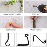 Décorez votre espace intérieur et extérieur avec un support pour plantes, un mangeoire à oiseaux, un panier à fleurs, une lanterne, des carillons éoliens, un crochet de suspension en métal