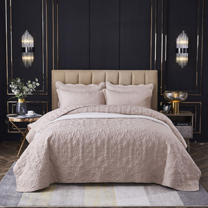 Ensemble de couettes et couvre-lits 3 pièces en polyester matelassé gaufré ultrasonique pour la maison, vente en gros - Product Image 1