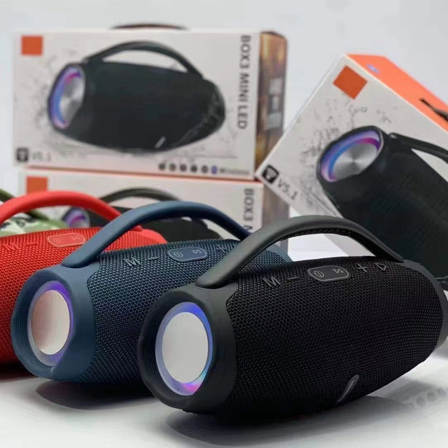 BOOMSBOX3 MINI RGB for 5.0 Small Portable Speaker FM Radio TF Card USB Music Player RGB for Home Outdoor Sports