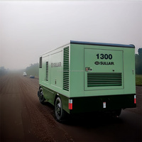 Compresseur d'air à vis mobile portable Sullair 3400 à moteur diesel, ultra haute pression pour forage, 34,5 bar/500 psi, 1100 pcm/31,1 m³/min