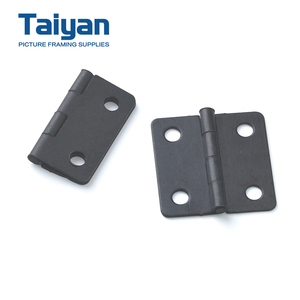 Soporte de <span class=keywords><strong>Bisagra</strong></span> Profesional de Acero Negro Mate de 4 Orificios para Marcos de Fotos, Herraje de Unión para Marcos de Madera - Product Image 3