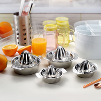 Keukengereedschap Handmatige Pers Roestvrijstalen 304 Citroenpers Kom Citrusvruchten Juicer Sinaasappelsap Pers Potten Squeezer Metaal