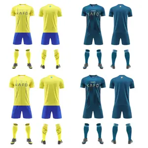 23-24 Al Nassr ronaldo jersey men kids youth soccer uniforms full sets football shirt kit men teams custom club sports shirts