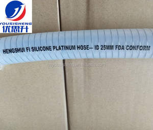 Tuyau pharmaceutique en silicone SQ010 3/8 38 mm 50 mm avec embouts en acier inoxydable AISI et Triclamp, qualité alimentaire, tressé - Product Image 4