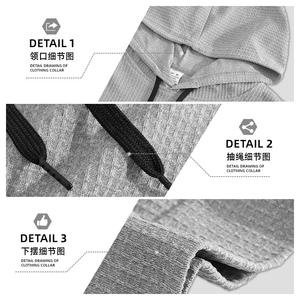 เสื้อยืดแขนสั้นมีฮู้ดลำลองผู้ชายสไตล์ยุโรปและอเมริกา คอลเลคชั่นใหม่ประจำฤดูร้อนปี 2026 สีพื้น - Product Image 4