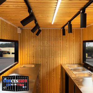 新しいデザインダブルデッキフードトラックカスタマイズ2階建てモバイルフードトレーラー、2階建て、キッチン用トップフィッティング - Product Image 5