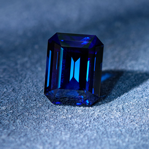 Saphir bleu de laboratoire Wangfu, taille <span class=keywords><strong>rose</strong></span>, taille radiant, formes multiples, pierre précieuse en vrac à changement de couleur pour la fabrication de bijoux, vente en gros - Product Image 4