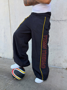 Pantaloni Sportivi Oversize Personalizzati, Jogger a <span class=keywords><strong>Gamba</strong></span> Dritta, Pantaloni da Trekking Antivento in Nylon per Uomo - Product Image 1