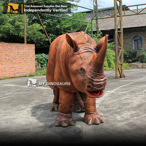 Disfraz de Mascota de Rinoceronte de Tamaño Real, Animal Robótico de Parque de Atracciones <span class=keywords><strong>My</strong></span> Dino GR-051 - Product Image 3