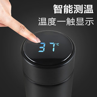 Bouteille d'Eau Intelligente 500 ml en Acier Inoxydable, Gourde Isotherme Sous Vide avec Rappel, Affichage Digital LED de la Température