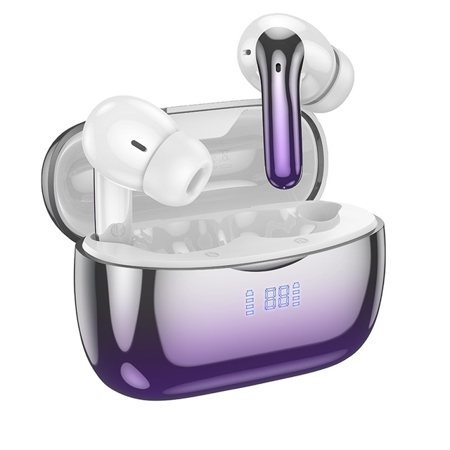 TWS Wireless Earbuds 5.3 In-Ear ANC Noise Cancelling IPX5 Waterproof LED Battery Display Low Latency Stereo Earphones