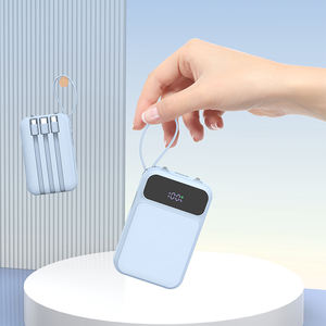 <span class=keywords><strong>Power</strong></span> Bank Powerbank веревочная ручка светодиодный цифровой дисплей мобильный телефон мини PD 20 Вт Быстрая зарядка Встроенный кабель 10000 мАч <span class=keywords><strong>Power</strong></span> Bank - Product Image 6