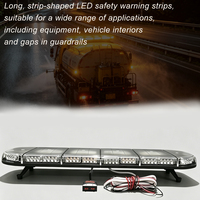 Barre lumineuse LED de 50 pouces pour signalisation routière, clignotante séquentielle ambre, pour camions de remorquage et véhicules utilitaires