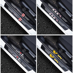 4 Pezzi Adesivi Protettivi Anti-Graffio in Fibra di Carbonio per Soglia Porta Auto, Protezione Anti-Calcio per <span class=keywords><strong>Toyota</strong></span> - Product Image 5