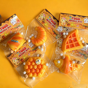 Hot Selling Simulation Food Toy Series Stress Relief TPR Toy Baking Bread Children's Squeeze Toy - Product Image 1