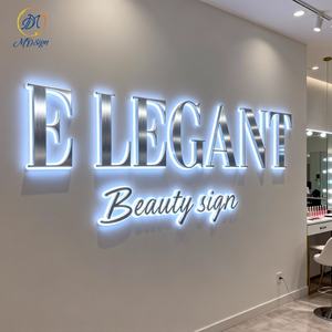 ป้ายไฟ <span class=keywords><strong>LED</strong></span> โลหะอะคริลิคแบบมีไฟส่องด้านหลังสำหรับร้านค้าบริษัท ป้ายไฟ <span class=keywords><strong>LED</strong></span> โลโก้ 3 มิติแบบกำหนดเองสำหรับธุรกิจภายนอกอาคาร - Product Image 1