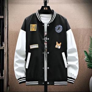 เสื้อแจ็คเก็ตเบสบอล Port Wind ชุดเบสบอล เสื้อแจ็คเก็ตผู้ชาย สไตล์อเมริกันใหม่ แบรนด์ดัง สำหรับเด็กผู้ชาย สวมใส่สบาย ทรงหลวม - Product Image 3