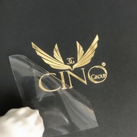 Autocollants de logo plaqués or 3D personnalisés professionnels étiquettes en métal de transfert de Nickel Chrome décorées UV or argent auto-adhésif