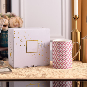 Juego de Taza y Plato de Café para Regalo, Tazas y Platillos para Té de la Tarde, Aniversario de Bodas y Cumpleaños, Cerámica Moderna Sostenible de 350 ml - Product Image 2