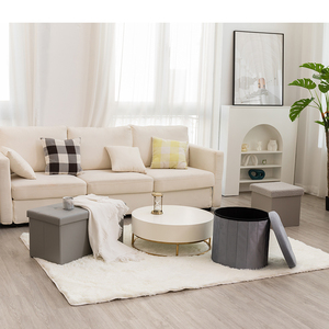 2021 Wholesale Polyester <strong>Folding</strong> Storage Ottoman Ottoman Chair Stool Ottoman <strong>Bench</strong> - Product Image 1
