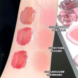 ชุดลิปกลอส <span class=keywords><strong>Gogo</strong></span> สีชมพูแดงชุดลิปกลอส - Product Image 2