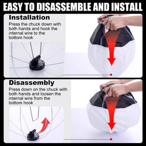 ZSYB 30CM Soft Light Ball Tragbarer Hand blitz Soft Light Box Live-Streaming Füll licht Weiches Licht für die Kamera - Product Image 4