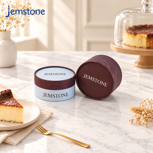 Customized Recyclable Luxury Food Grade Cardboard <b>Chocolate</b> Cake Paper Tube Ovenable Dessert Cylinder <b>Packaging</b> Cheesecake <b>Box</b> - Product Image 1