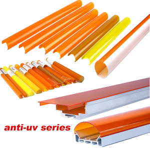 PC PMMA Led Diffuser Cover <strong>Customized</strong> Pc <strong>Lampshade</strong> for Led Aluminum Profile or Led Aluminum Channel - Product Image 1