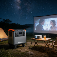 Station portable 5000W, batterie LiFePO4 5376Wh, générateur solaire MPPT, UPS, démarreur de secours pour la maison, le camping en plein air, l'utilisation en voiture