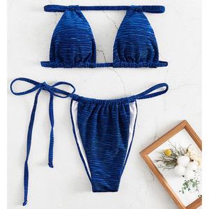 Traje de Baño de Dos Piezas con Estampado Tropical Personalizado, Traje de Baño para Parejas, Bikini para Mujer en Venta - Product Image 1