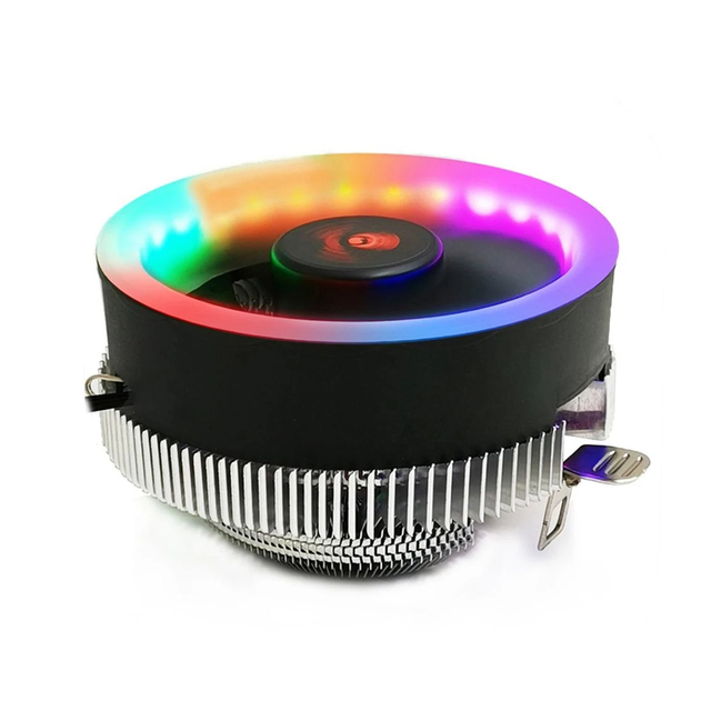 Q2 RGB 3 Pin Cooling Fan Heatsink CPU Cooler Radiator for 775 1366 1156 1155 1151 1150 AM2 AM2+ AM3 AM3+ AM4