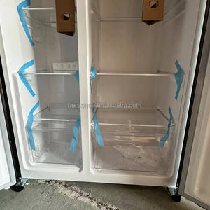Refrigerator 570L Dark Silver Double <b>Doors</b> 220v50hz Stainless Steel Air Cooling Without Frost With <b>Screen</b> House Hotel Use - Product Image 6