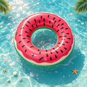Bouée gonflable en PVC pour adultes, motif fruits colorés, pour la <span class=keywords><strong>piscine</strong></span>, idéale pour les jeux aquatiques estivaux - Product Image 2