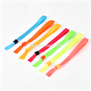 Pulsera de Tela Tejida Personalizada con Logotipo, Pulseras Personalizadas de Fábrica China, Pulsera de Tela Tejida para Festivales - Product Image 5