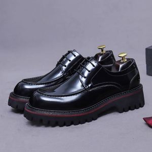 Zapatos Oxford Formales de Estilo Italiano para Hombre, Hechos a Mano con Cordones de Cuero Genuino, Punta Puntiaguda, Transpirables, Antideslizantes y Ligeros - Product Image 6