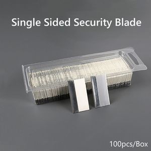 Cuerda de corte de Desembalaje de 65mn <span class=keywords><strong>para</strong></span> herramienta de limpieza, película de teléfono móvil, raspado, limpieza de película de coche, 100 unids/caja, Hoja de Seguridad de un solo lado - Product Image 3