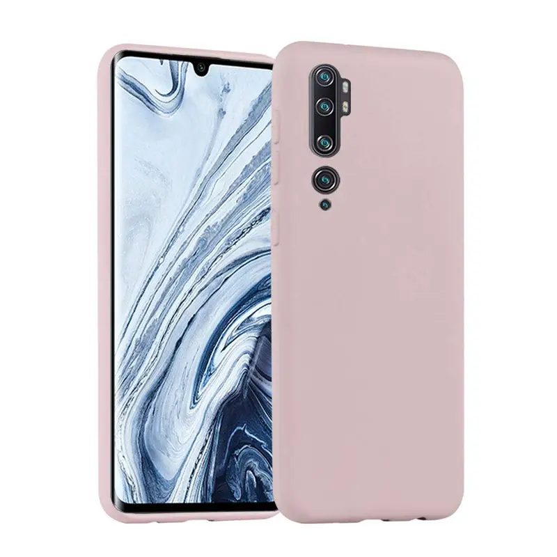 Shockproof Mobile Phones Case Liquid Silicone With 2 mm Edge Protective Hard PC Layer Phone Case For Xiaomi 9 Pro