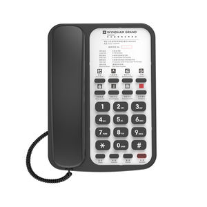 Sistema telefónico PBX de venta <span class=keywords><strong>directa</strong></span> 48 líneas para Hotel Teléfono fijo básico de Hotel con impresión de LOGOTIPO personalizado - Product Image 1