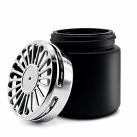 Pot en verre vide de 100 ml pour diffuseur d'huiles essentielles de voiture, désodorisant d'air, avec couvercle
