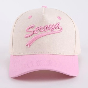 Custom 5 Panels Curved Brim Waterproof Cotton Dad Hat Mens Sports Fruit 3D Puff Embroidery Logo Structured <b>Baseball</b> <b>Cap</b> - Product Image 5