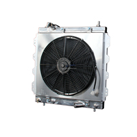 Radiateur de refroidissement entièrement en aluminium avec cache de ventilateur pour Chrysler PT Cruiser 2.4L L4 2429cc 148ci à aspiration naturelle 2001-2010