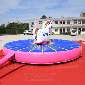 Juego Inflable <span class=keywords><strong>de</strong></span> Montar Unicornio para Niños, Juego <span class=keywords><strong>de</strong></span> Montar a Caballo <span class=keywords><strong>de</strong></span> Unicornio con Movimiento <span class=keywords><strong>de</strong></span> Empuje para Niños - Product Image 4