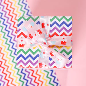 กระดาษทิชชู่ศิลปะสีรุ้งขนาด43*300ซม. ม้วนบรรจุภัณฑ์แบบกำหนดเองหรูหราขายส่ง80กรัม - Product Image 4